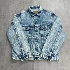 90s　GAP　Gジャン　デニムジャケット　古着　アイスブルー　M