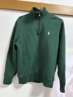 Polo Ralph Lauren グリーン ハーフジップ トラックジャケットS