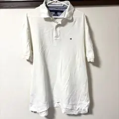 TOMMY HILFIGER 白 ポロシャツ L