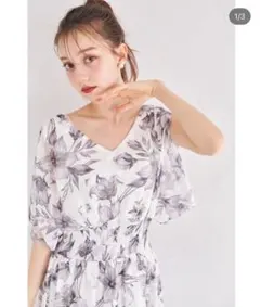 匿名配送 送料込み tocco closet フラワープリントワンピース
