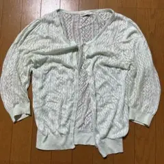 earth music&ecology レースカーディガン Sサイズ ミント