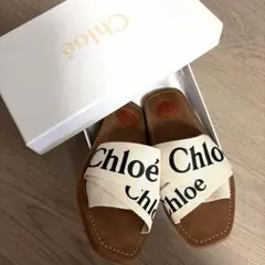 Chloé ロゴ ウェッジソール サンダル - メルカリ
