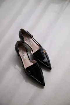 【black】Trois Heel Loafers