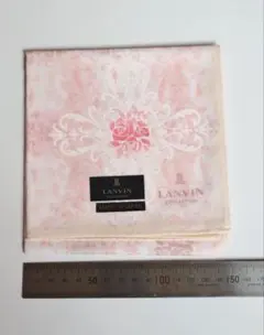 LANVIN 花柄ハンカチ