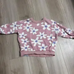 BREEZE 花柄トレーナー ピンク 100cmのサムネイル