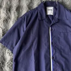 WTAPS』 半袖シャツ 24SS オープンカラー 襟切替 ブルー 【M】 - メルカリ