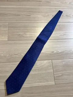 LANVIN PARIS ネクタイ ブルー ドット柄 シルク
