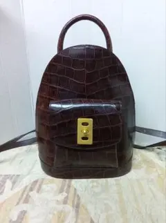 Mark Askew クロコダイル型押しリュック