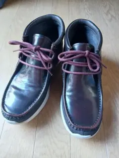 ClarksOriginals　ブラウン レザー ブーツスニーカー