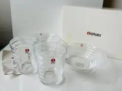 フィンランド製】イッタラ アイノアアルト ボウル 165mm クリア 4個