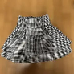 GRL 千鳥柄フレアミニスカート　裏地付き gm773 Sサイズ