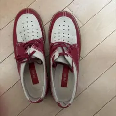 PINK HOUSE ローファー レッド×ホワイト LLサイズのサムネイル
