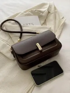 美品✨SHEINショルダー チェーン バッグ ブラウン