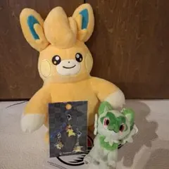 ポケモン　ぬいぐるみ　キーホルダー　パモット　ニャオハ　メタルチャーム