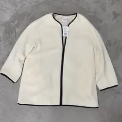 LEPSIM フリースジャケット フリーサイズ　ライトボアパイピングコート