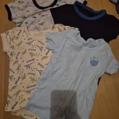 恐竜柄　4枚セット　インナー　肌着　110