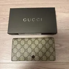 新品　GUCCI GGパターン 長財布 ベージュ