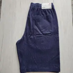 UNIQLO カットソーイージーショートパンツ Mサイズ ブルー