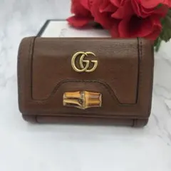 グッチ ドラえもん 二つ折り財布 レザー GG レッド コラボ★保存袋、箱付き グッチ ドラえもん 二つ折り財布 レザー GG レッド コラボ☆保存袋、箱