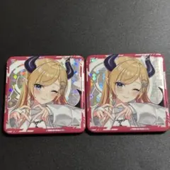 ホロライブ　EXPO ホログラムスクエア缶バッジ　癒月ちょこ