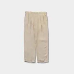 激レア　麻 リネン　ポロ ラルフローレン　2タック ワイド スラックス　Poloのサムネイル