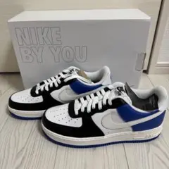 Nike Air Force 1 カスタム ホワイト/ブラック/ブルー
