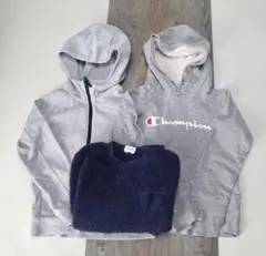 Champion ユニクロ パーカー フリース3点セット　130