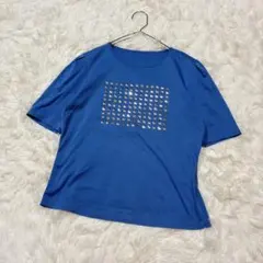 リリアンビューティエクラ S 半袖Tシャツ スタッズ ブルー 通勤のサムネイル