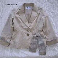 オースチンリードAUSTIN REED ジャケット ベージュ ドット柄　リボンのサムネイル