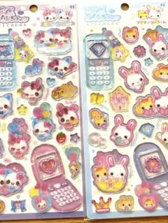 平成はっぴーフォン　ふわふわらびちゃん　まじかるみゅーちゃん　ハッピーフォン