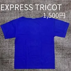 EXPRESS TRICOT 青 Tシャツ Sサイズ メンズ レディース両用
