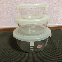 HARIO耐熱ガラス保存容器レンジ用大中小セットのサムネイル