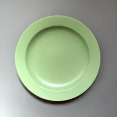 美濃焼　リムプレート　カフェプレート　マットグリーン　24cm