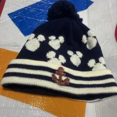 ディズニーリゾートにて購入ミッキーマウス柄ニット帽　サイズ58