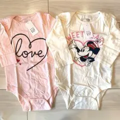 【新品】babygap 長袖ロンパースセット 80