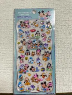 【国内正規品】ディズニー　プチドロップステッカー　ベビーミッキー　& フレンズ
