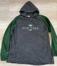 New York Jets フード付きパーカー　グリーン、グレー