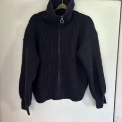 GU ジップアップ ハイネックセーター