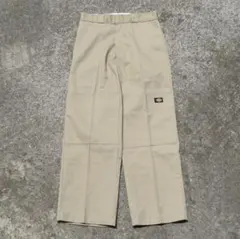 【美品】Dickies ダブルニーパンツ ワークパンツW30 L30 カーキ