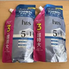 h&s シャンプー 5 in 1クールクレンズ 超特大　つめかえ　2袋のサムネイル