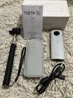 美品/消え自撮り棒付】RICOH THETA 360度カメラ セット - メルカリ