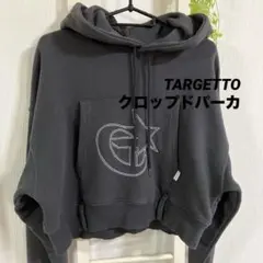 TARGETTOターゲットクロップドパーカ韓国ブランド脚長効果y2kストリート