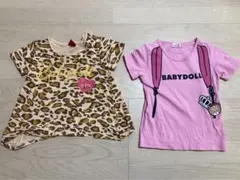 BABYDOLL ヒョウ柄 Tシャツ　キティー　110 ベビードール