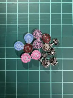 クロス系ネイルパーツセット 合金 14個入り