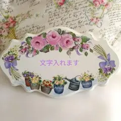 トールペイント作品♡花のウエルカムボード