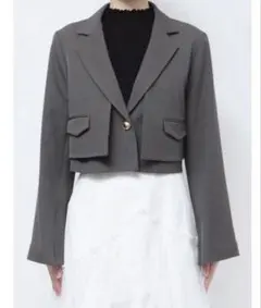 ダズリン　レイヤード風ショートジャケット