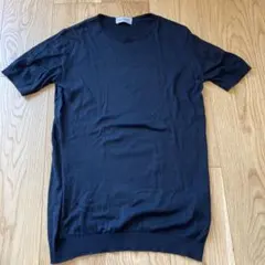 JOHN SMEDLEY ジョンスメドレー　 ブラック 半袖ニット Sのサムネイル