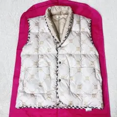 極美品☆ダックス洗える羽毛ダウンベストベージュのサムネイル