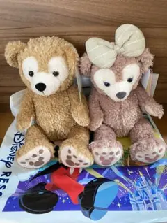 【新品】ダッフィーとシェリーメイ ぬいぐるみセット