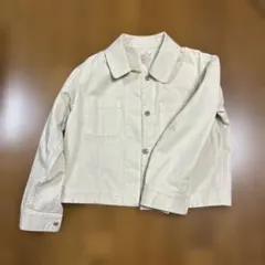 無印良品 木の実から作ったカポック混 シャツジャケット 生成り Lサイズ 美品のサムネイル